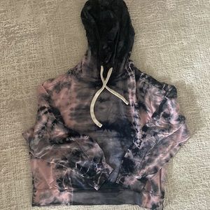 Electric and rose tie dye hoodie